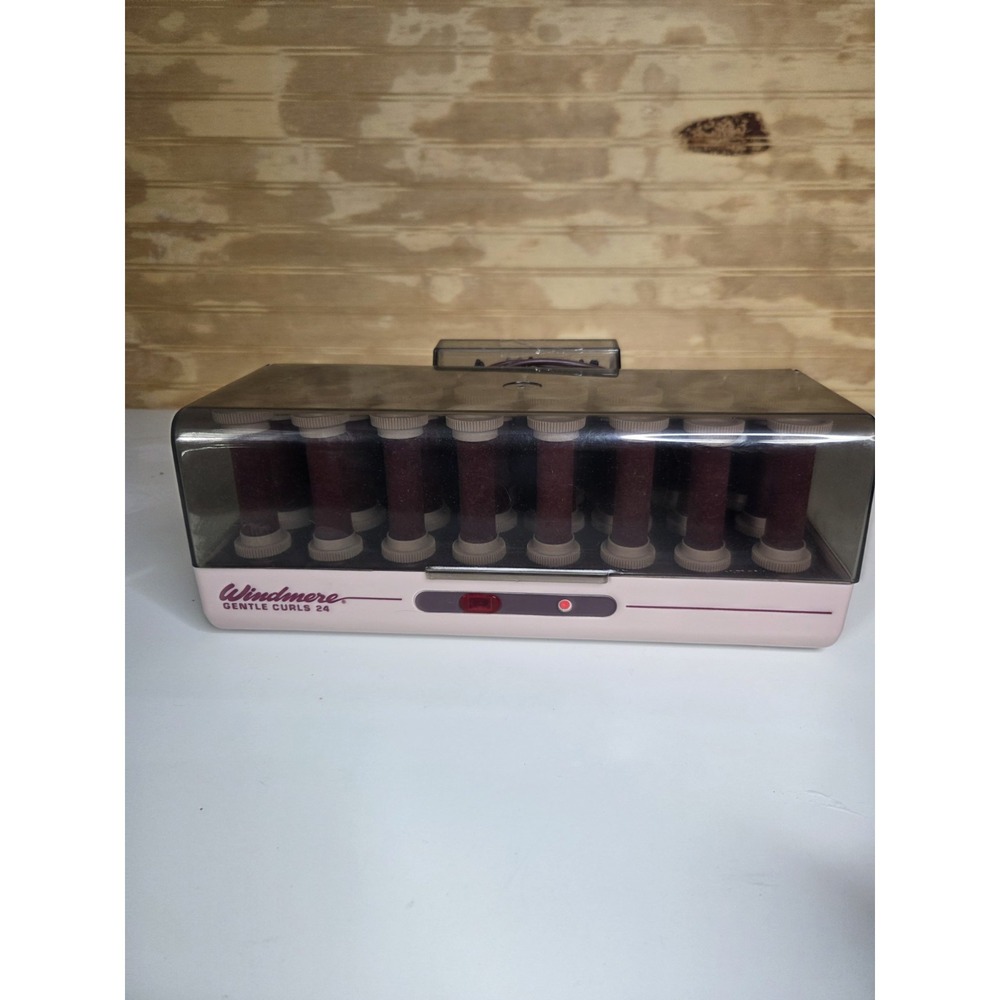 Windmere Gentle‎ Curls 24 Model Ss 242D VTG Flocked Hot Rollers Curlers 20 Clip